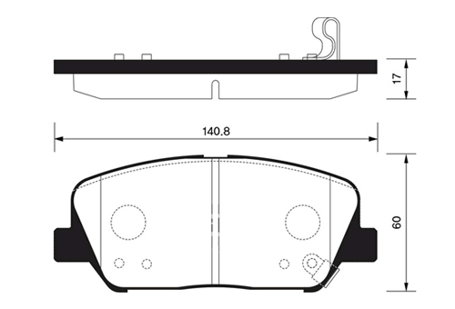 Колодки Рио 4 задние дисковые для КИА RIO 4 58302H5A00